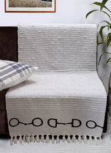 Load image into Gallery viewer, Lila Snaffle Bit Cotton Throw
