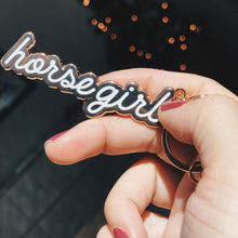 Load image into Gallery viewer, Dapplebay Horse Girl - Keychain
