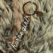 Load image into Gallery viewer, Dapplebay Horse Girl - Keychain
