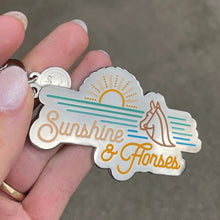 Load image into Gallery viewer, Dapplebay Sunshine &amp; Horses - Keychain
