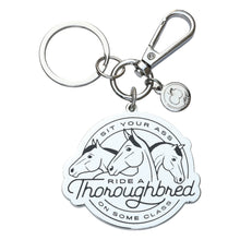 Load image into Gallery viewer, Dapplebay Ride A Thoroughbred - Keychain
