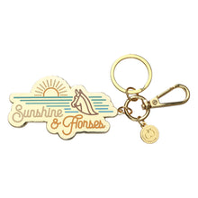 Load image into Gallery viewer, Dapplebay Sunshine &amp; Horses - Keychain
