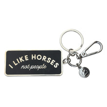Load image into Gallery viewer, Dapplebay I Like Horses - Keychain
