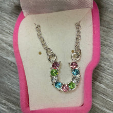 Load image into Gallery viewer, Horse Shoe Crystal Necklace
