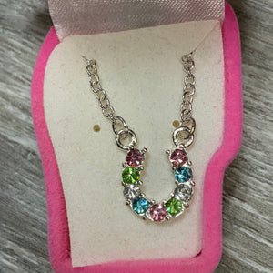 Horse Shoe Crystal Necklace
