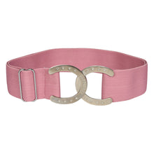 Load image into Gallery viewer, Dapplebay Horse Shoe Elastic Belt-Light Pink
