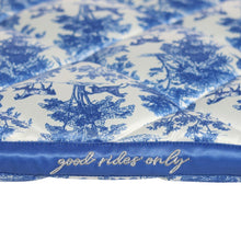 Load image into Gallery viewer, Dapplebay Equestrian Toile Dressage Saddle Pad-Blue/White
