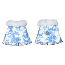 Load image into Gallery viewer, Dapplebay Equestrian Toile Bell Boots-Blue/White
