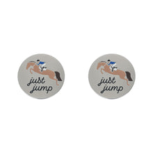 Load image into Gallery viewer, Dapplebay Horse Show Number Pins - Just Jump
