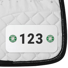 Load image into Gallery viewer, Dapplebay Horse Show Number Pins - Horses &amp; Coffee
