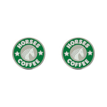 Load image into Gallery viewer, Dapplebay Horse Show Number Pins - Horses &amp; Coffee
