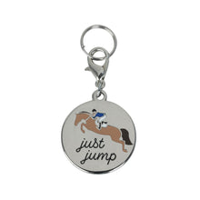 Load image into Gallery viewer, Dapplebay Bridle Charm - Just Jump
