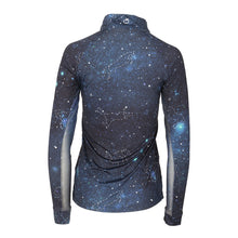 Load image into Gallery viewer, Dapplebay Midnight Constellation Ladies 1/4 Zip Riding Top
