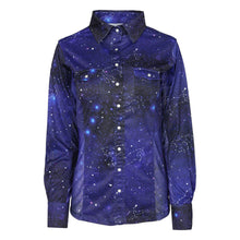 Load image into Gallery viewer, Dapplebay Constellation Western Shirt-Navy/Multi
