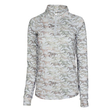 Load image into Gallery viewer, Dapplebay Galloping Watercolor 1/4 Zip Riding Top
