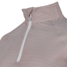 Load image into Gallery viewer, Dapplebay Stripe 1/4 Zip Riding Top
