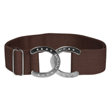 Load image into Gallery viewer, Dapplebay Horse Shoe Belt-Chocolate
