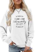 Load image into Gallery viewer, CWTSTL0440_WOMEN LETTER PRINTING LONG SLEEVE PULLOVER TEE
