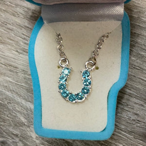 Horse Shoe Crystal Necklace