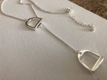 Load image into Gallery viewer, English Saddle Stirrup Necklace
