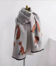 Load image into Gallery viewer, 🎁Tallyho Mr Fox Soft Winter Scarf Shawl

