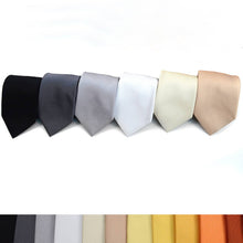 Load image into Gallery viewer, Boys Solid Micro Fiber Poly Woven tie: White

