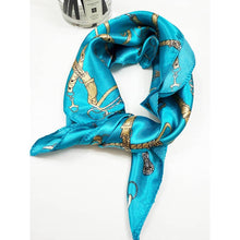 Load image into Gallery viewer, Satin Belt Pattern Print Scarf
