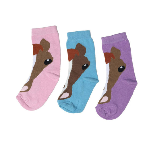 AWST Int'l  Youth Horse Face Crew Socks
