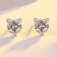 Load image into Gallery viewer, 🎁Sterling Silver Fox Stud Earrings
