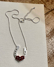 Load image into Gallery viewer, Horseshoe with Roses/Arabian horse lovers Necklace
