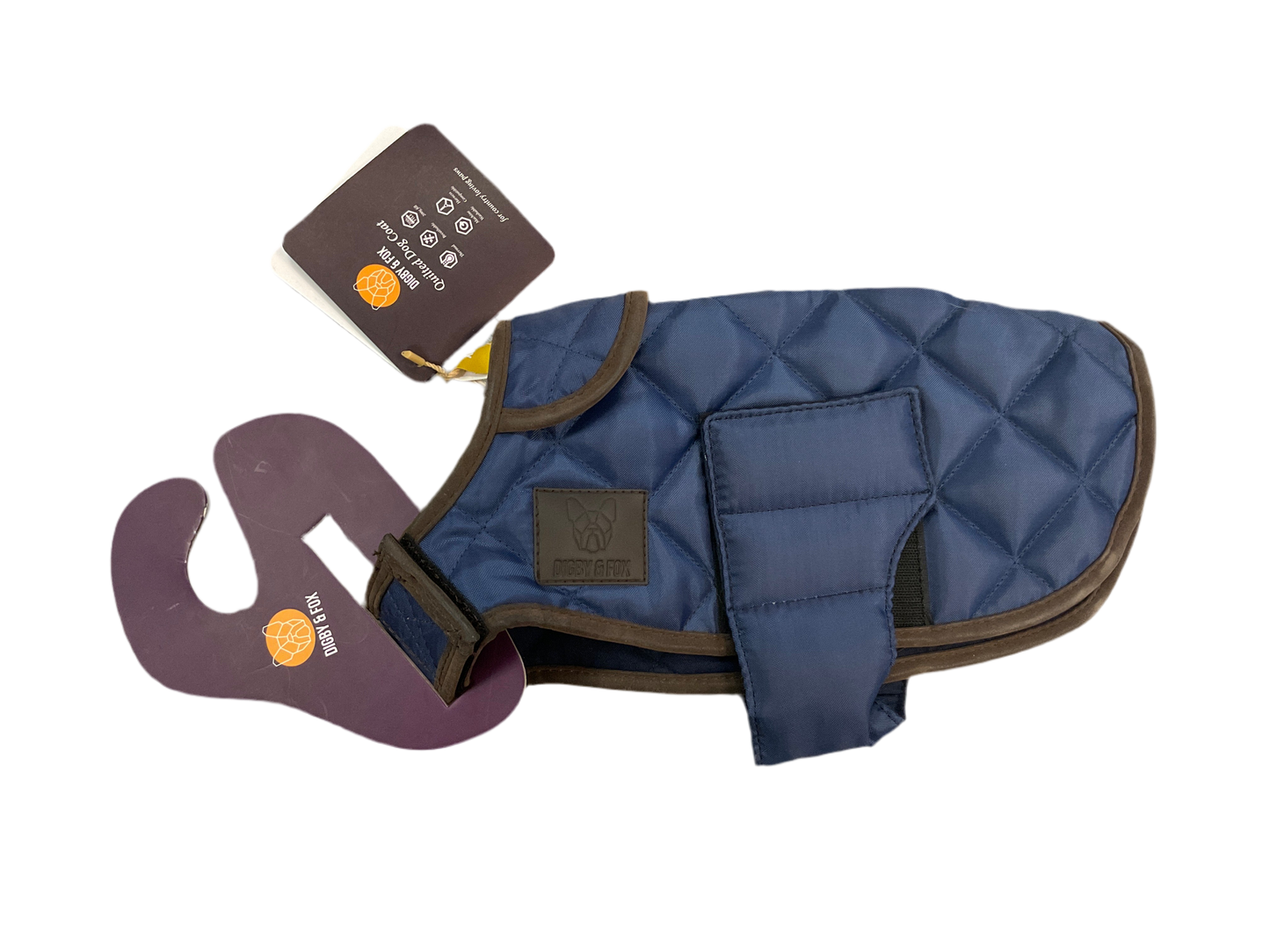 Digby and Fox Quilted Dog Coat XXXS