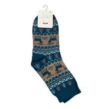Load image into Gallery viewer, 🎁Reindeer Print Cozy Cabin Socks
