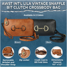 Load image into Gallery viewer, AWST Int'l Lila Vintage Snaffle Bit Clutch Crossbody Bag
