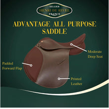 Load image into Gallery viewer, Henri de Rivel Advantage All Purpose Saddle
