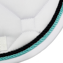 Load image into Gallery viewer, White Classica Cotton Euro Saddle pad
