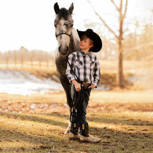 Load image into Gallery viewer, TuffRider Youth Black Snake in My Boot Western Leather Boots
