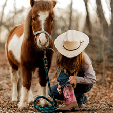 Load image into Gallery viewer, TuffRider Youth Arches Flame Embroidered Pink Shaft Square Toe Western Boots
