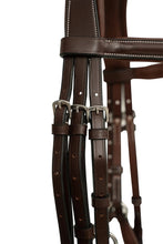 Load image into Gallery viewer, Huntley Equestrian Sedgwick Leather Padded Monocrown Figure 8 Bridle
