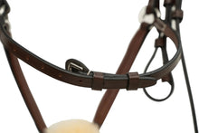 Load image into Gallery viewer, Huntley Equestrian Sedgwick Leather Padded Monocrown Figure 8 Bridle

