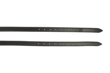 Load image into Gallery viewer, Huntley Equestrian Children's Black Leather Jodhpur Garter Straps
