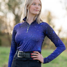 Load image into Gallery viewer, Dapplebay Constellation 1/4 Zip Light Riding Top
