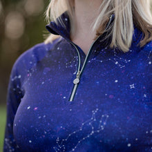 Load image into Gallery viewer, Dapplebay Constellation 1/4 Zip Light Riding Top
