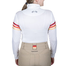 Load image into Gallery viewer, Equine Couture Gradient Long Sleeve Show Shirt w/ Arm Stripes
