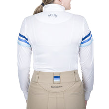 Load image into Gallery viewer, Equine Couture Gradient Long Sleeve Show Shirt w/ Arm Stripes
