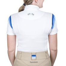 Load image into Gallery viewer, Equine Couture Gradient Short Sleeve Show Shirt w/ Arm Stripes
