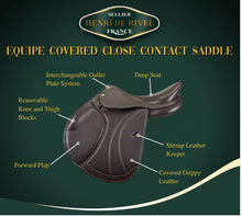 Load image into Gallery viewer, Henri De Rivel Equipe Covered Close Contact IGP Saddle
