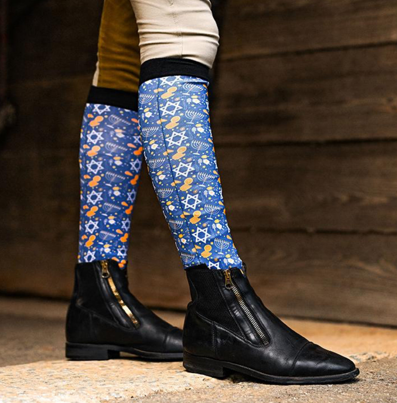 Dreamers&Schemers Youth Socks “Keep Calm & Dreidel On”