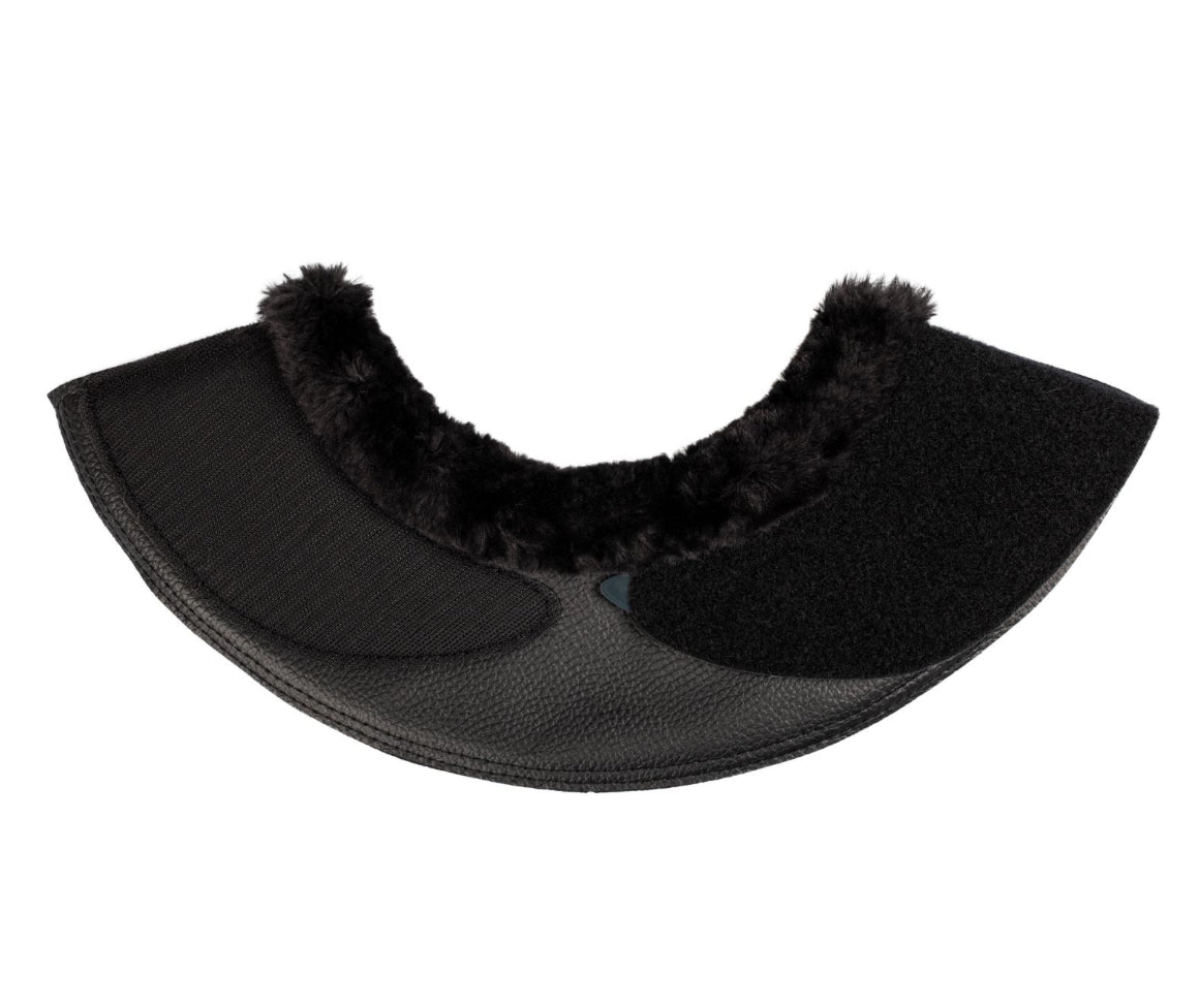 Acavallo Fur Leather Bell Boots Black