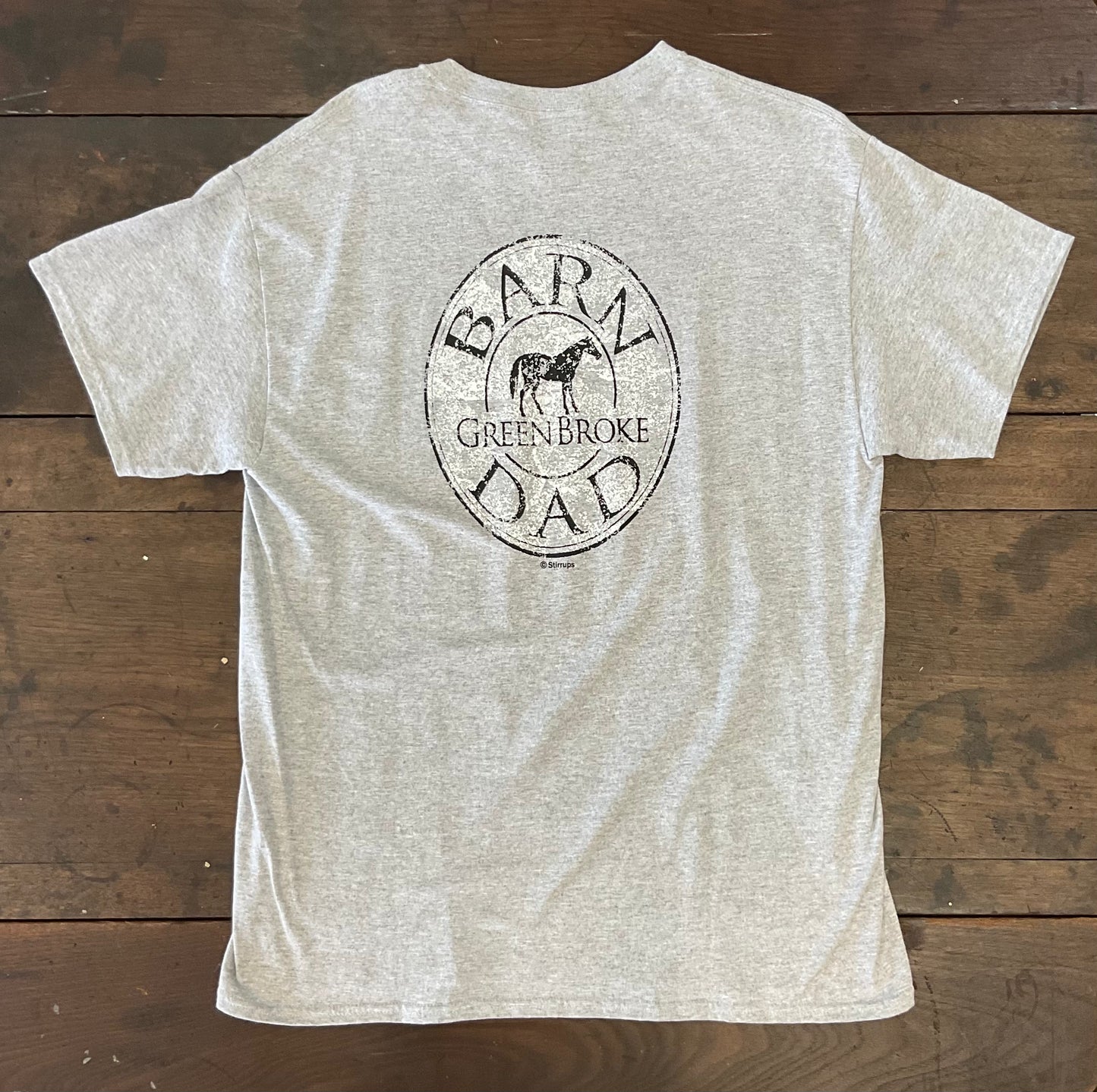527 Stirrups Barn Dad T-shirt