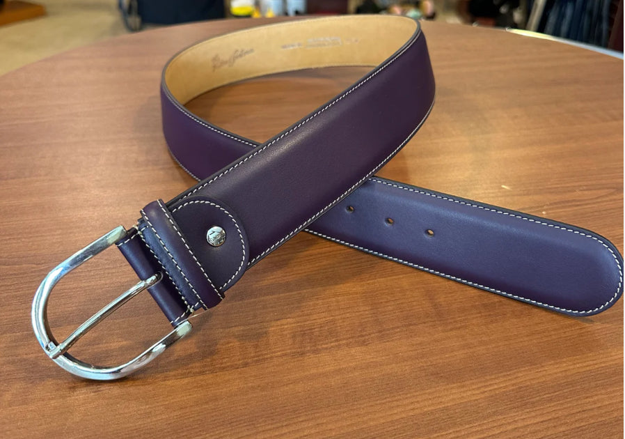 T.S. Leather Contrast Belt